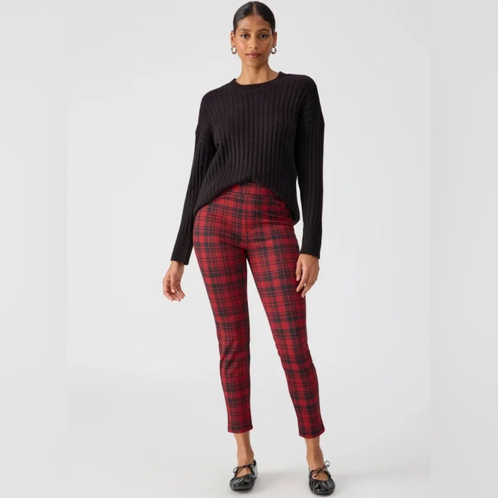 Sanctuary red plaid legging pants